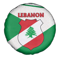 Lebanon Flag Shield Spare Tire Cover with Cedar Emblem and National Colors