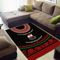 Lebanon Phoenician Ship Area Rug with Byblos Heritage and Cedar Sail Design