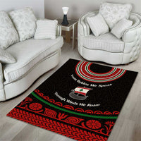 Lebanon Phoenician Ship Area Rug with Byblos Heritage and Cedar Sail Design