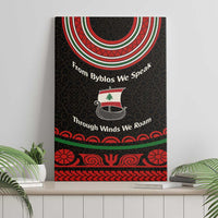 Lebanon Phoenician Ship Canvas Wall Art with Byblos Heritage and Cedar Sail Design