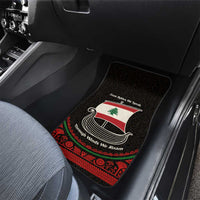 Lebanon Phoenician Ship Car Mats with Byblos Heritage and Cedar Sail Design