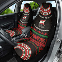 Lebanon Phoenician Ship Car Seat Cover with Byblos Heritage and Cedar Sail Design