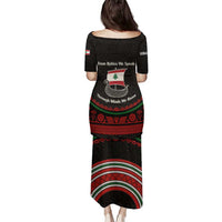 Lebanon Phoenician Ship Family Matching Puletasi and Hawaiian Shirt with Byblos Heritage and Cedar Sail Design