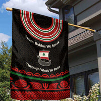 Lebanon Phoenician Ship Garden Flag with Byblos Heritage and Cedar Sail Design