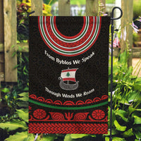 Lebanon Phoenician Ship Garden Flag with Byblos Heritage and Cedar Sail Design
