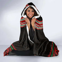 Lebanon Phoenician Ship Hooded Blanket with Byblos Heritage and Cedar Sail Design