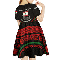 Lebanon Phoenician Ship Kid Short Sleeve Dress with Byblos Heritage and Cedar Sail Design