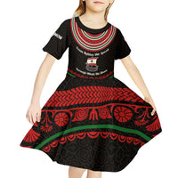 Lebanon Phoenician Ship Kid Short Sleeve Dress with Byblos Heritage and Cedar Sail Design