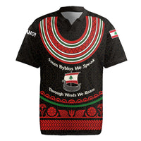 Lebanon Phoenician Ship Rugby Jersey with Byblos Heritage and Cedar Sail Design