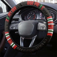 Lebanon Phoenician Ship Steering Wheel Cover with Byblos Heritage and Cedar Sail Design