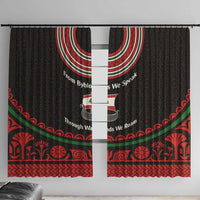 Lebanon Phoenician Ship Window Curtain with Byblos Heritage and Cedar Sail Design