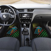 Lebanon Wild Cedar Forest Car Mats with Leopard and National Map Design