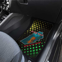 Lebanon Wild Cedar Forest Car Mats with Leopard and National Map Design