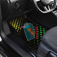 Lebanon Wild Cedar Forest Car Mats with Leopard and National Map Design
