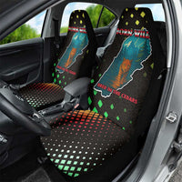 Lebanon Wild Cedar Forest Car Seat Cover with Leopard and National Map Design