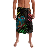 Lebanon Wild Cedar Forest Lavalava with Leopard and National Map Design