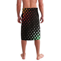 Lebanon Wild Cedar Forest Lavalava with Leopard and National Map Design