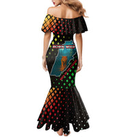 Lebanon Wild Cedar Forest Mermaid Dress with Leopard and National Map Design