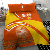 Bhutan Heritage Bedding Set with Paro Monastery and Druk Dragon