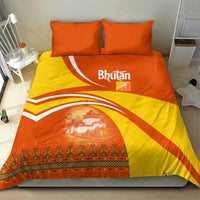 Bhutan Heritage Bedding Set with Paro Monastery and Druk Dragon