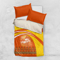 Bhutan Heritage Bedding Set with Paro Monastery and Druk Dragon