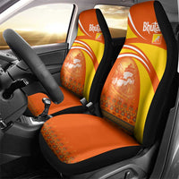 Bhutan Heritage Car Seat Cover with Paro Monastery and Druk Dragon