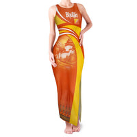 Bhutan Heritage Family Matching Tank Maxi Dress and Hawaiian Shirt with Paro Monastery and Druk Dragon