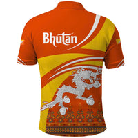 Bhutan Heritage Polo Shirt with Paro Monastery and Druk Dragon