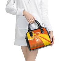 Bhutan Heritage Shoulder Handbag with Paro Monastery and Druk Dragon