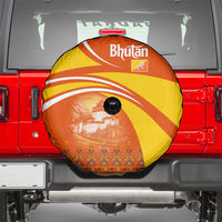Bhutan Heritage Spare Tire Cover with Paro Monastery and Druk Dragon