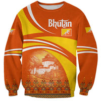 Bhutan Heritage Sweatshirt with Paro Monastery and Druk Dragon