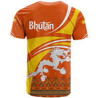 Bhutan Heritage T Shirt with Paro Monastery and Druk Dragon