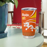 Bhutan Heritage Tumbler Cup with Paro Monastery and Druk Dragon