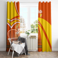 Bhutan Heritage Window Curtain with Paro Monastery and Druk Dragon