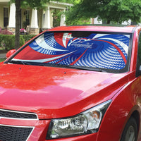 Paraguay Flag Day Auto Sun Shade Patriotic Sunburst Traditional Ñandutí Lace