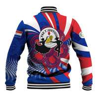 Paraguay Flag Day Baseball Jacket Patriotic Sunburst Traditional Ñandutí Lace