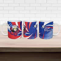 Paraguay Flag Day Ceramic Mug Patriotic Sunburst Traditional Ñandutí Lace