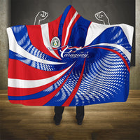 Paraguay Flag Day Hooded Blanket Patriotic Sunburst Traditional Ñandutí Lace