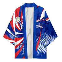 Paraguay Flag Day Kimono Patriotic Sunburst Traditional Ñandutí Lace