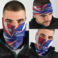 Paraguay Flag Day Neck Gaiter Patriotic Sunburst Traditional Ñandutí Lace