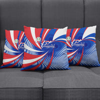 Paraguay Flag Day Pillow Cover Patriotic Sunburst Traditional Ñandutí Lace