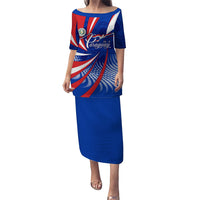 Paraguay Flag Day Puletasi Patriotic Sunburst Traditional Ñandutí Lace