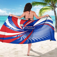 Paraguay Flag Day Sarong Patriotic Sunburst Traditional Ñandutí Lace