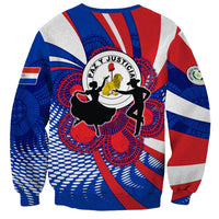 Paraguay Flag Day Sweatshirt Patriotic Sunburst Traditional Ñandutí Lace