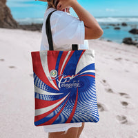 Paraguay Flag Day Tote Bag Patriotic Sunburst Traditional Ñandutí Lace