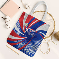 Paraguay Flag Day Tote Bag Patriotic Sunburst Traditional Ñandutí Lace