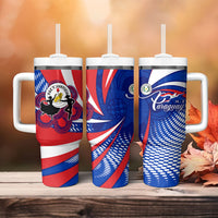 Paraguay Flag Day Tumbler With Handle Patriotic Sunburst Traditional Ñandutí Lace