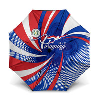 Paraguay Flag Day Umbrella Patriotic Sunburst Traditional Ñandutí Lace