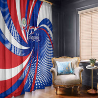 Paraguay Flag Day Window Curtain Patriotic Sunburst Traditional Ñandutí Lace