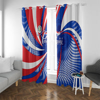 Paraguay Flag Day Window Curtain Patriotic Sunburst Traditional Ñandutí Lace
